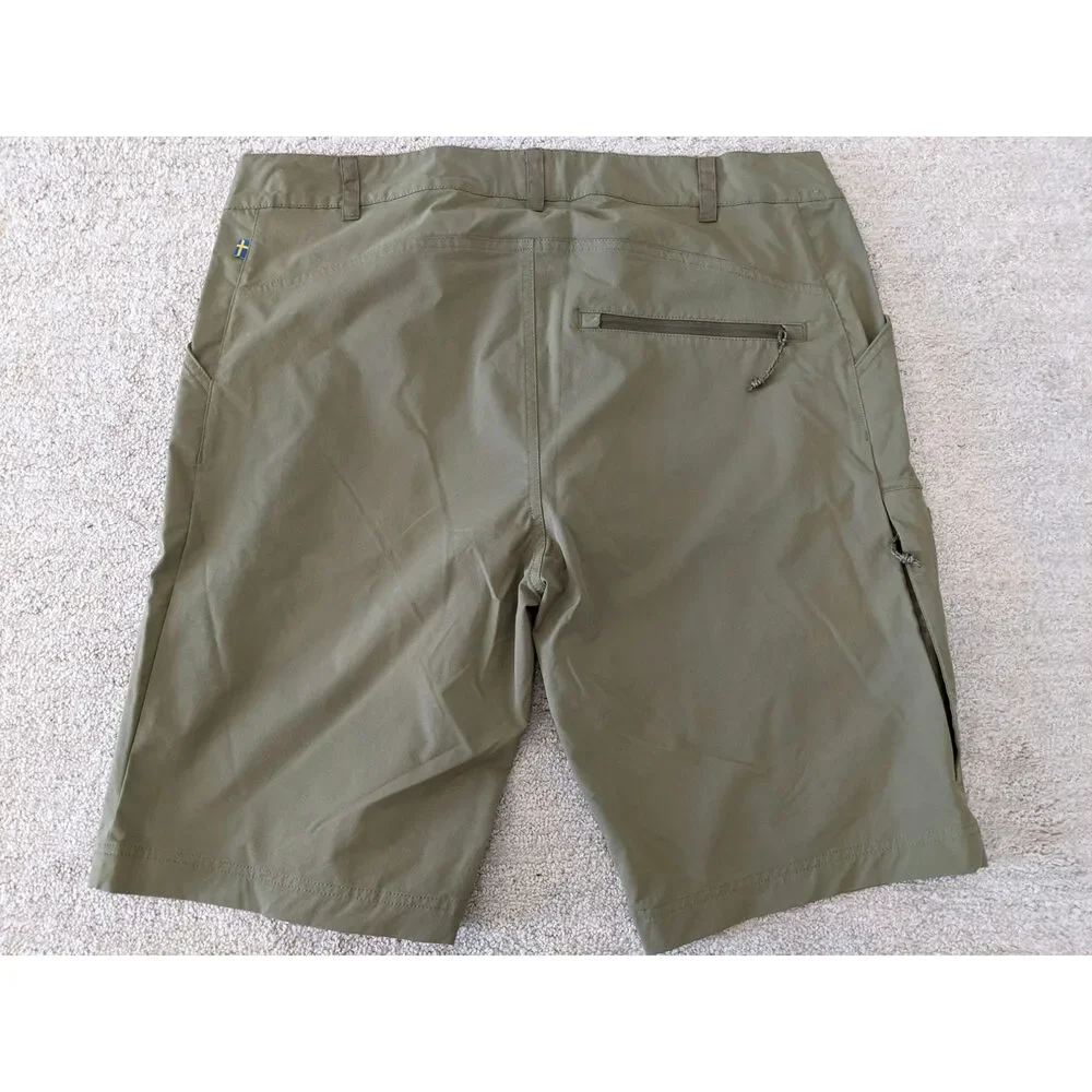 Fjallraven Abisko Lite Shorts Men's Size EU 54 US 37 Olive Green Hiking Trekking